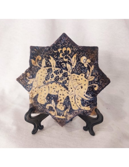 Azulejo árabe estrella elefante