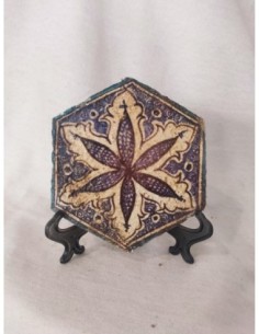 Azulejo árabe octogono flor
