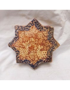 Azulejo árabe estrella cervatillos
