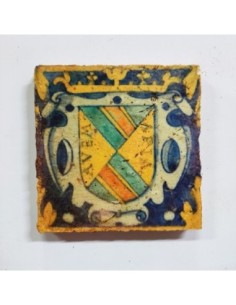 Azulejo religioso avemaria blason