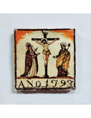 Azulejo religioso calvario