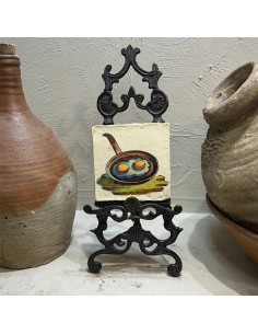 Azulejo Cocina Sarten con Huevos Fritos