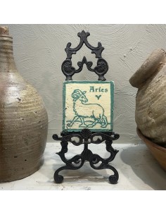 Azulejo Horóscopo Aries Turquesa