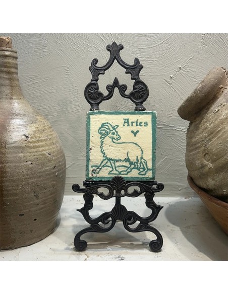 Azulejo Horóscopo Aries Turquesa
