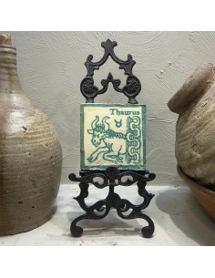 Azulejo Horóscopo Tauro Turquesa