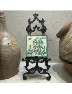 Azulejo Horóscopo Géminis Turquesa