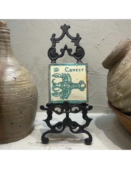 Azulejo Horóscopo Cáncer Turquesa