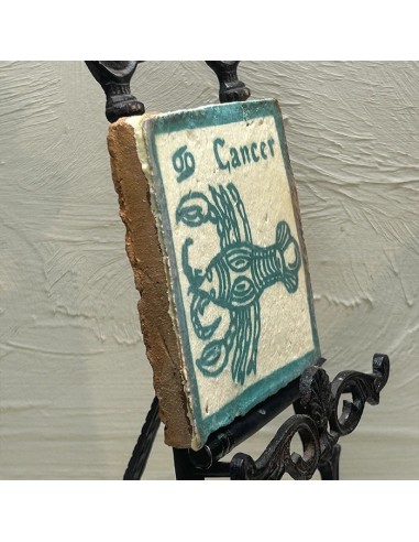 Azulejo Horóscopo Cáncer Turquesa