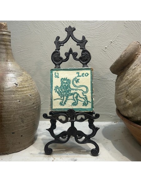 Azulejo Horóscopo Leo Turquesa