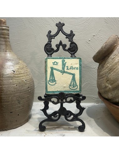 Azulejo Horóscopo Libra Turquesa