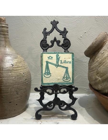Azulejo Horóscopo Libra Turquesa