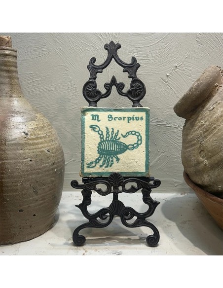 Azulejo Horóscopo Escorpio Turquesa