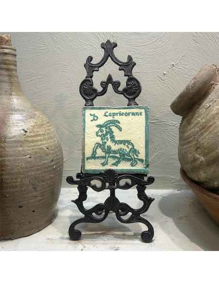 Azulejo Horóscopo Capricornio Turquesa