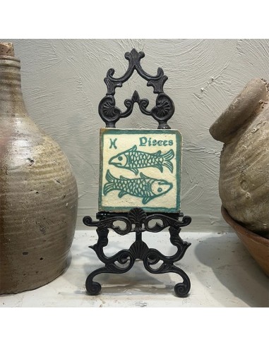 Azulejo Horóscopo Piscis Turquesa