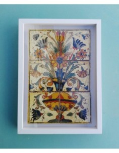 Azulejo mural jarrón