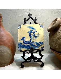 Azulejo De Delf Tritón con Esfera