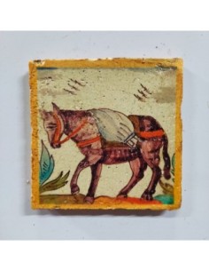 Azulejo oficio animal asno
