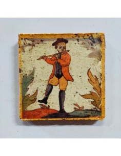 Azulejo oficio musico clarinete