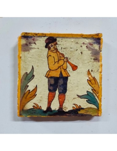 Azulejo oficio musico oboe