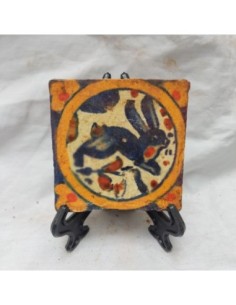 Azulejo olambrilla conejo azul