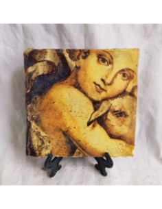 Azulejo religioso niño san juan